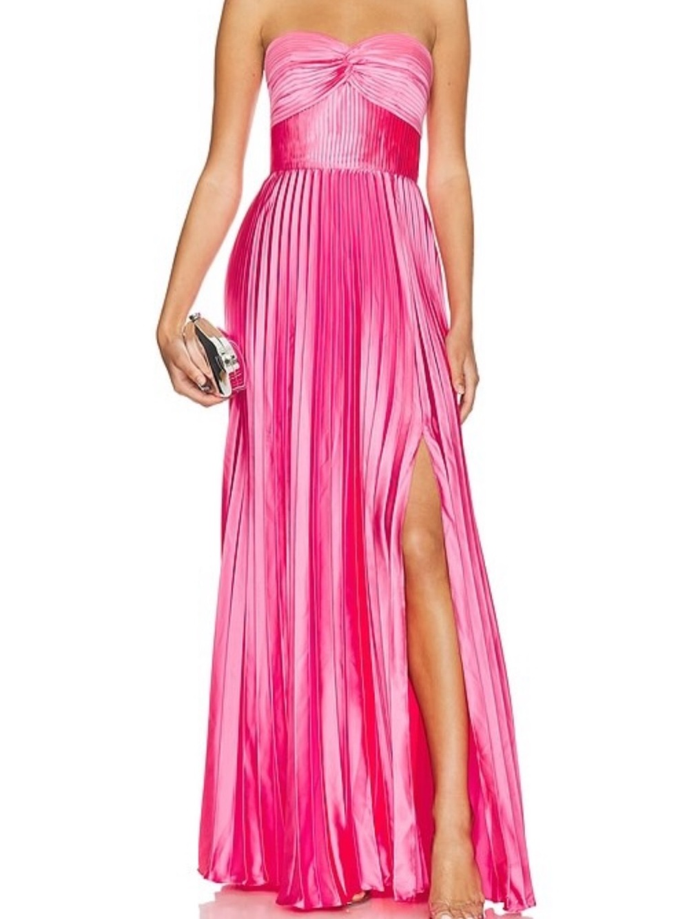 AMUR Stef Pleated Gown